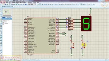 [Học AVR] Lập trình hiển thị LED 7 thanh giao tiếp 2 nút bấm: ấn nút 1 thì tăng số, nút 2 giảm số