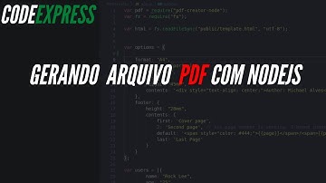 Gerando arquivo PDF com NodeJS - CodeEx #01