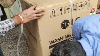 LG 7 Kg Smart Inverter Fully-Automatic Top Loading Washing Machine : Unboxing and Quick Installation