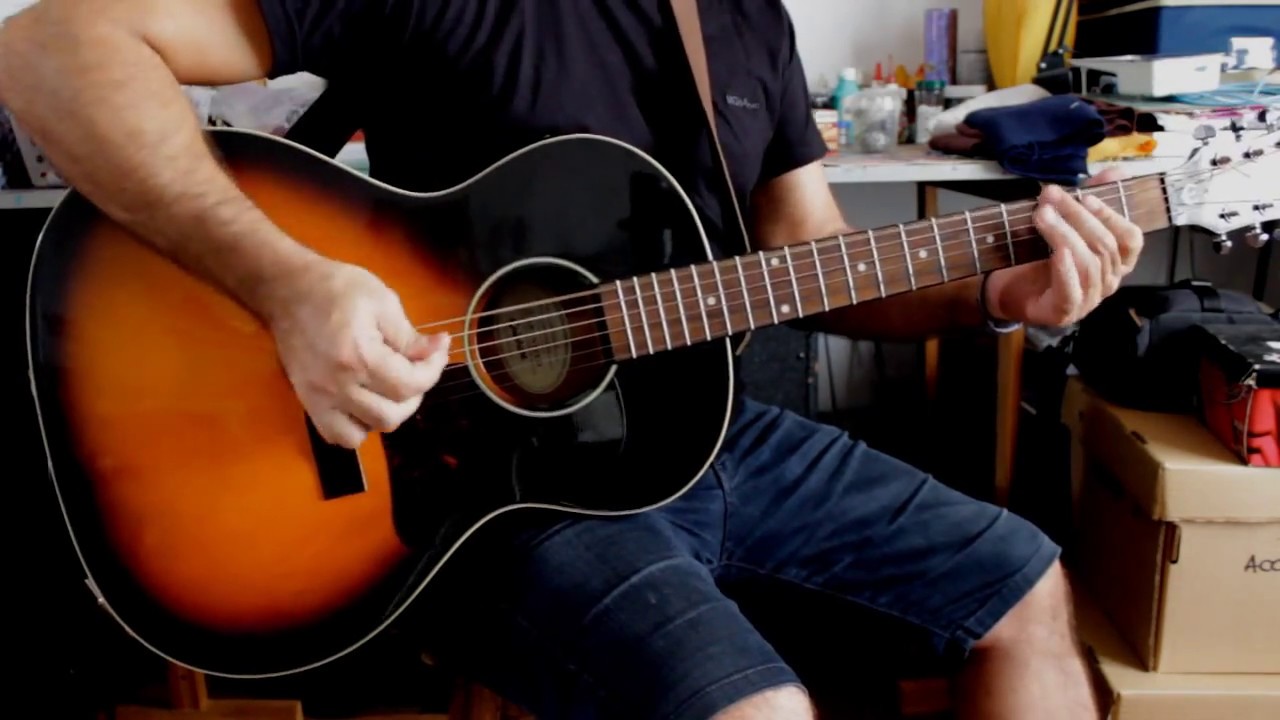 Epiphone El 00 Acoustic Guitar Test Youtube