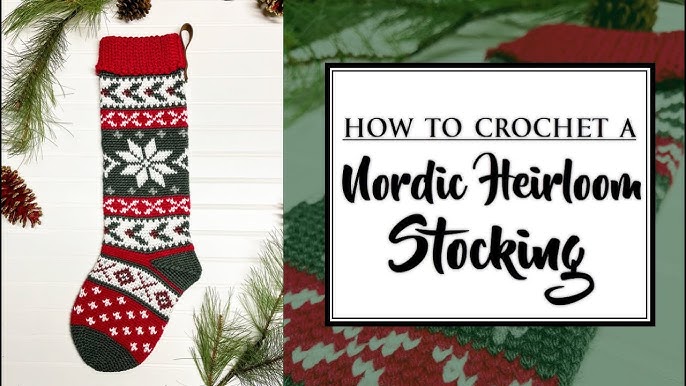 Bulky & Quick Puff Stitch Stockings - MJ's off the Hook Designs