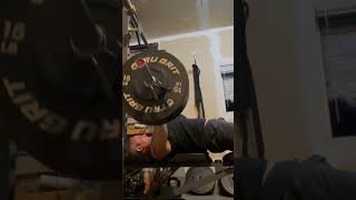 245lb x 2 #benchpress #benchpressfail #workout #homegym