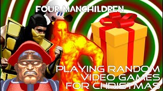 Four Manchildren Playing Random Video Games For Christmas
Alex, M. Bison, Cinder and Scorpion play a collection of video games that Alex picked. Most of them have something to do with Christmas, some of them dont.
Subscribe: https://www.youtube.com/channel/UCvr2j_t0LUsl2FBBlMIUaOQ?sub_confirmation=1
Austiblox Profile: https://austiverse.com/Novetus/user/EvilRyu252525 Four Manchildren Playing Random Video Games For Christmas