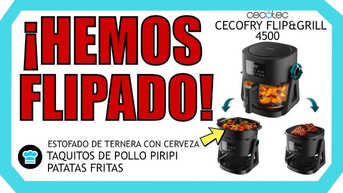 Cecotec Freidora de Aire Cecofry DuoSize 9000, 9 L, 2700 W, Doble cestillo  y temperadura dual