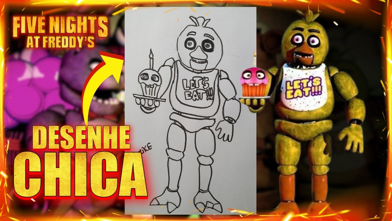 COMO DESENHAR A CHICA DO FIVE NIGHT AT FREDDY'S (FNAF FILME) 