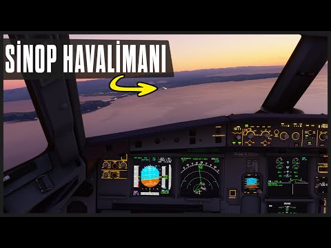 Deniz Kıyısındaki Sinop Havalimanı (LTCM) Microsoft Flight Simulator