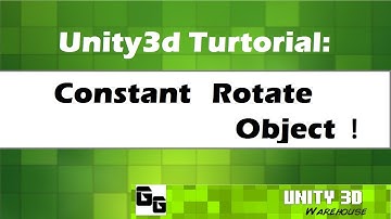 Unity3D Simple Constant Rotate Object Tutorial 13