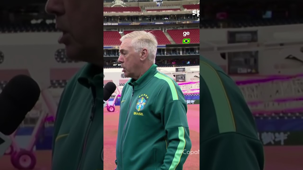 ANCELOTTI FALA SOBRE O HORÁRIO DO JOGO DO BRASIL | #shorts | Copa do Mundo 2026 | ge.globo