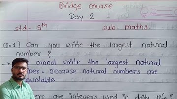 Bridge course day 2 class 9 maths complete activity sheet solution for English medium