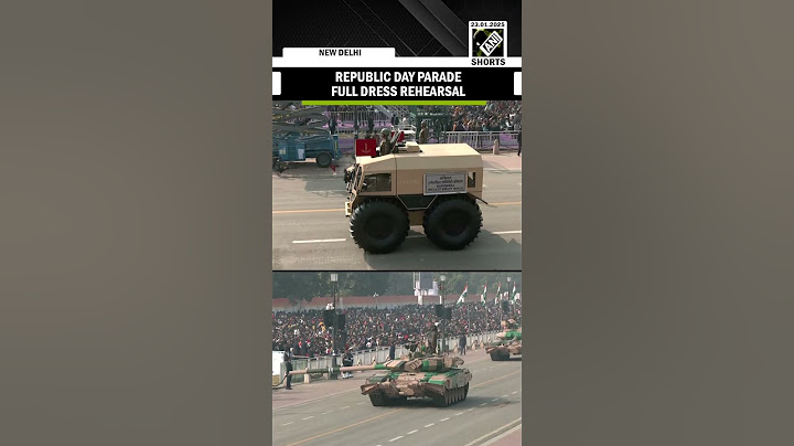 Watch: 76th Republic Day Parade full dress rehearsal at Kartavya Path in Delhi | Indian Army
