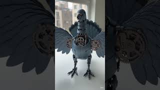 Tiny Metal Pod Transforms Into a Mechanical Pigeon 🐦⚙️ | Unreal Bird Transformation #Shorts