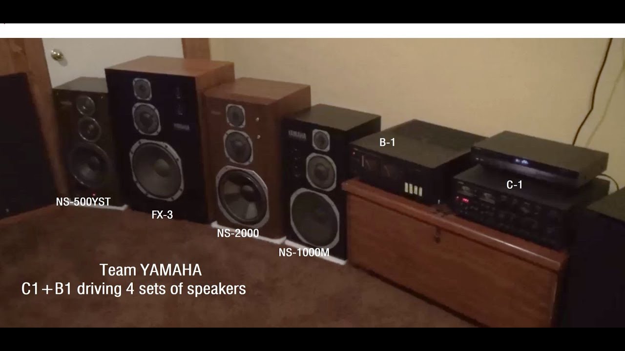 YAMAHA C1, B1, NS-1000, NS-2000, FX-3, NS-500YST - YouTube