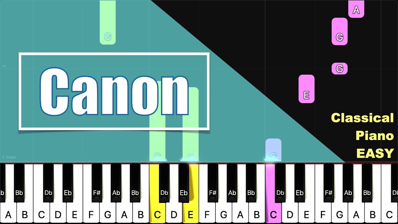 [Classical Piano Tutorial] Canon - EASY