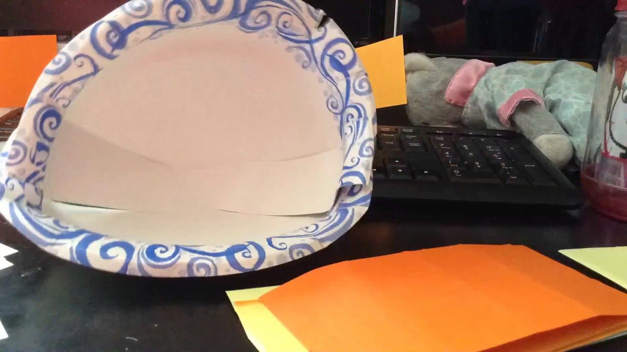 Fall home DIYpaper plate container YouTube