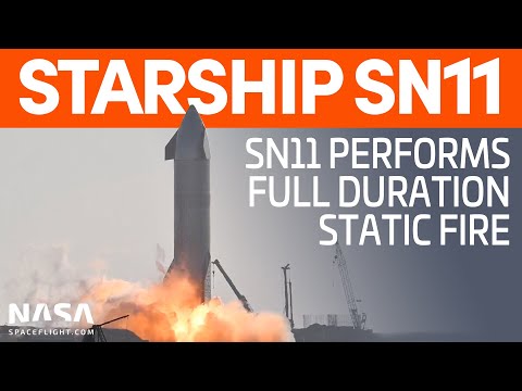 Starship SN11 Static Fire Test | SpaceX Boca Chica