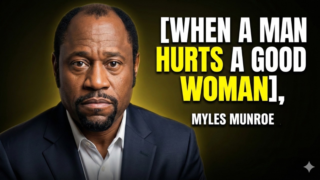 WHEN A MAN HURTS A GOOD WOMAN, HERE’S WHAT FOLLOWS - Myles Munroe Motivational Speech