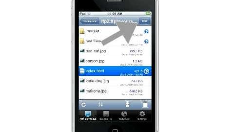 FTP On The Go - Navigating Servers