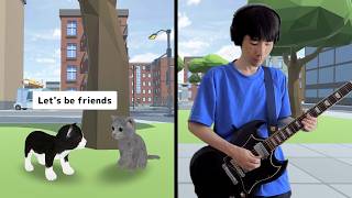 Let's be friends V2 - Original Game Music on Guitar | Cat Simulator Online OST screenshot 5
