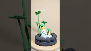 clay spring pool and duck tutorial clay crafts clay animals clay project clay arts ideas #viral #diy