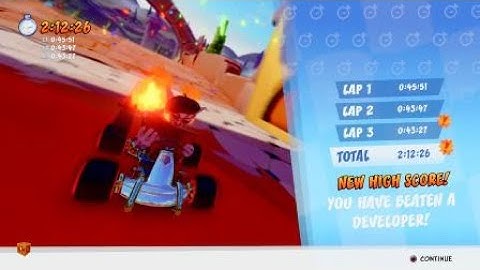 CTR:NF Spyro Circuit Time Trial (Dev Ghost)