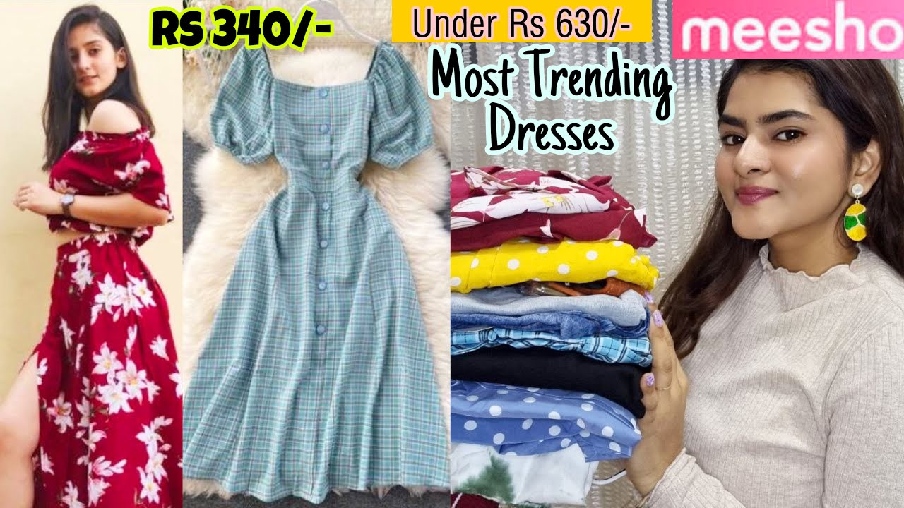 Meesho Dresses 2 Piece Sets Haul Starting Rs 340 Rs 630 Meesho Dress Haul Meesho Haul Youtube