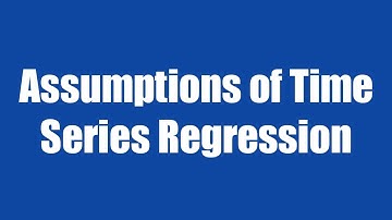 1.14: Assumptions of Time Series Regression in gretl
