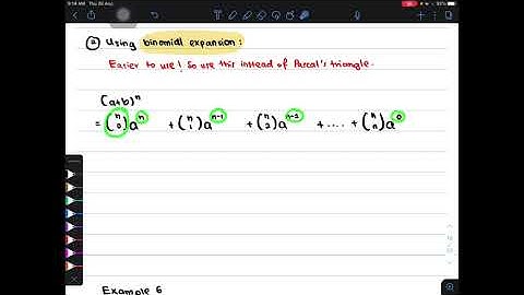 TO 3.2 Binomial Expansion | n is positive integer (4)
