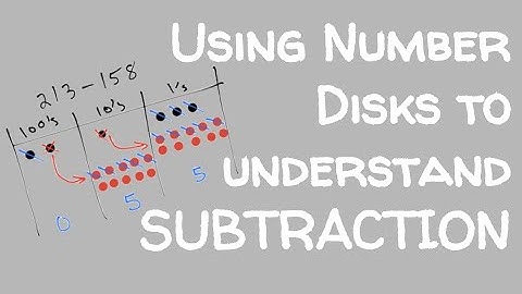 Subtraction with Number Disks