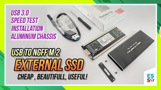 Creating lovely Portable SSD using this Beautiful USB to M.2 Enclosure