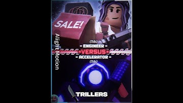 Engineer Vs Accelerator | #roblox #tds #shorts #fyp #debate