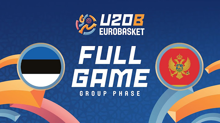 Group Phase | Estonia v Montenegro | Full Basketball Game | FIBA U20 EuroBasket 2025 Division B