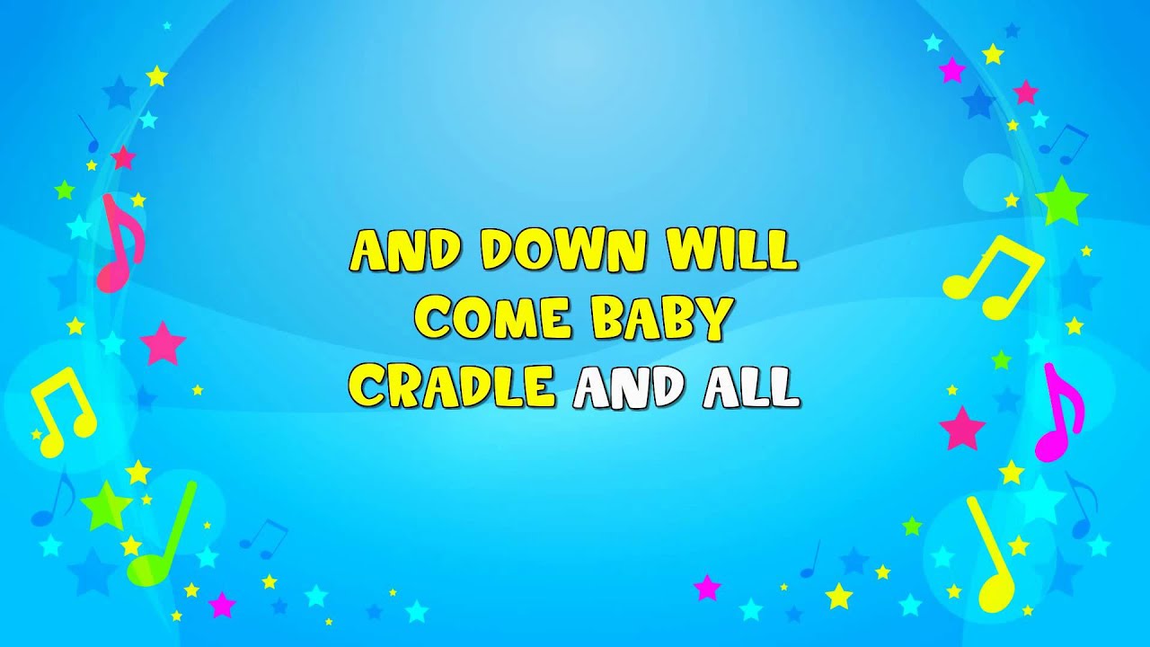 Rock a Bye Baby | Sing A Long | Nursery Rhyme | KiddieOK - YouTube