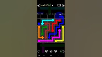 How To Solve Flow Free 8x8 Mania Level 37 Medium Board Walk Through Solution Walkthrough