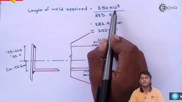 Problem No 4 on Welded Connection ekeeda