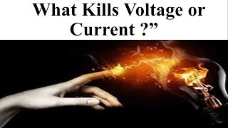 What Kills a Man "Voltage or  Current "?