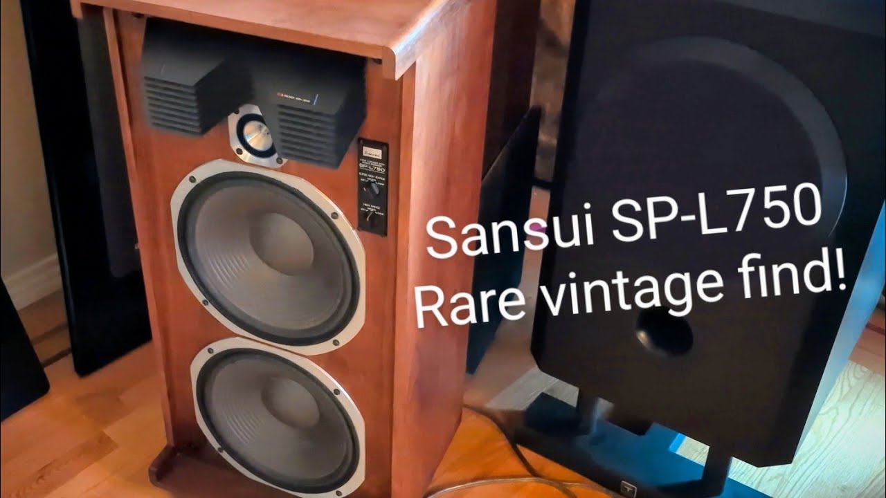 Test The Sounds Of SANSUI SP-1500 Speakers/ Varnished