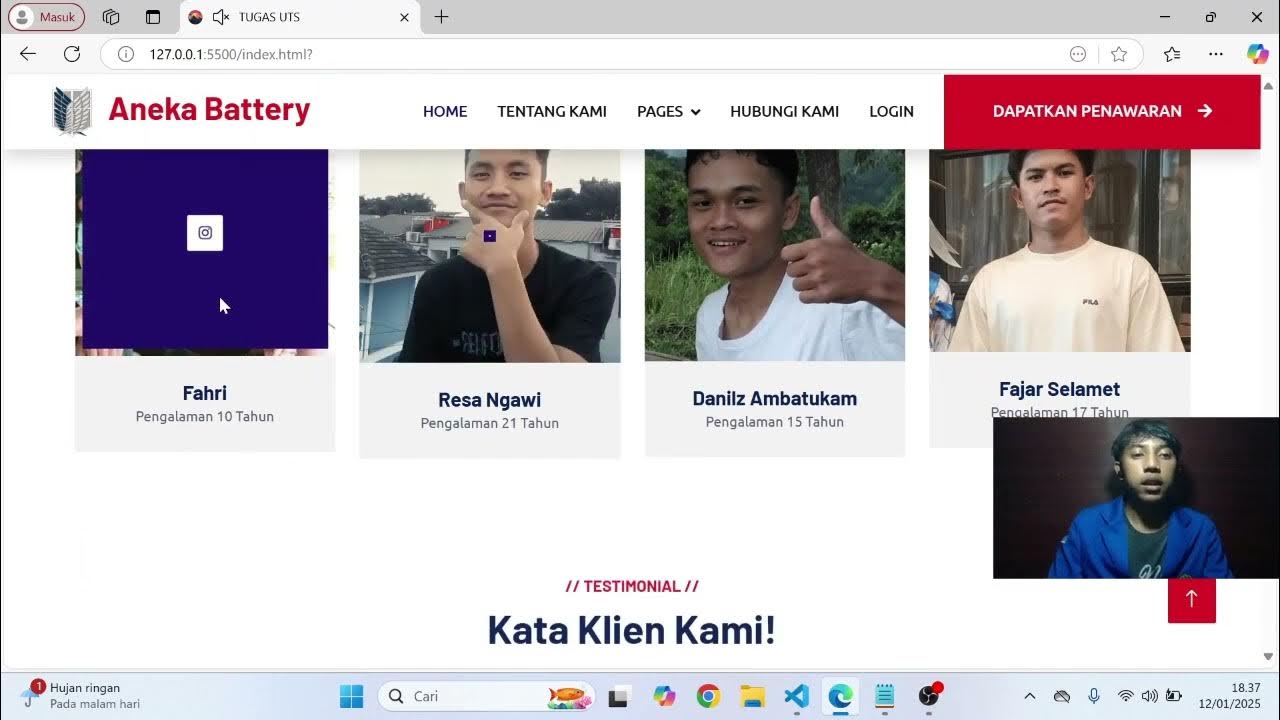 (UAS) Pemrograman Berbasis Web. HTML, CSS JSS - YouTube