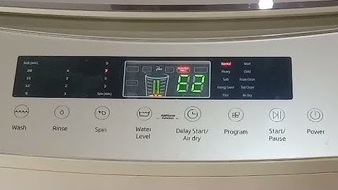 Dawlance 270 washing machine E2 error code Sahi karny Ka Tarika