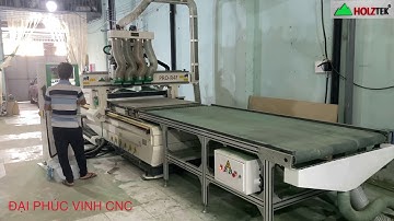 MÁY CNC ROUTER NESTING 4 Trục Holztek giá công sx nội thất Cabinet công nghệ 4.0