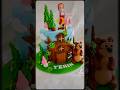 Masha &amp; the bear cake @aryanscakes #cake #handcrafted #sugarart #cakedecorating #birthdaycake