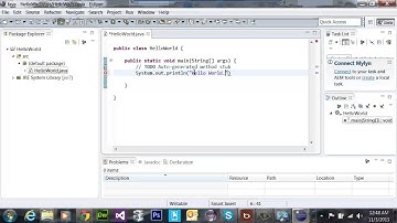 Hello World Java Application using Eclipse IDE