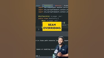 Bean Overriding In Spring Boot #springplatform #coding #javaframework #springproject #programming