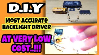 How to make a DIY BACKLIGHT DRIVER. for all Size of LED TV at low cost. #diy