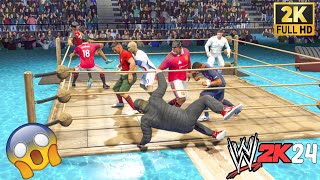 WWE 2K23 - Legendary Footballers Water Royal Rumble Match | ™ [4K60]