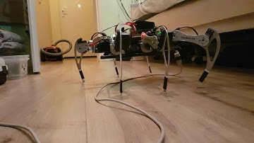 Hexapod walking from unity simulation