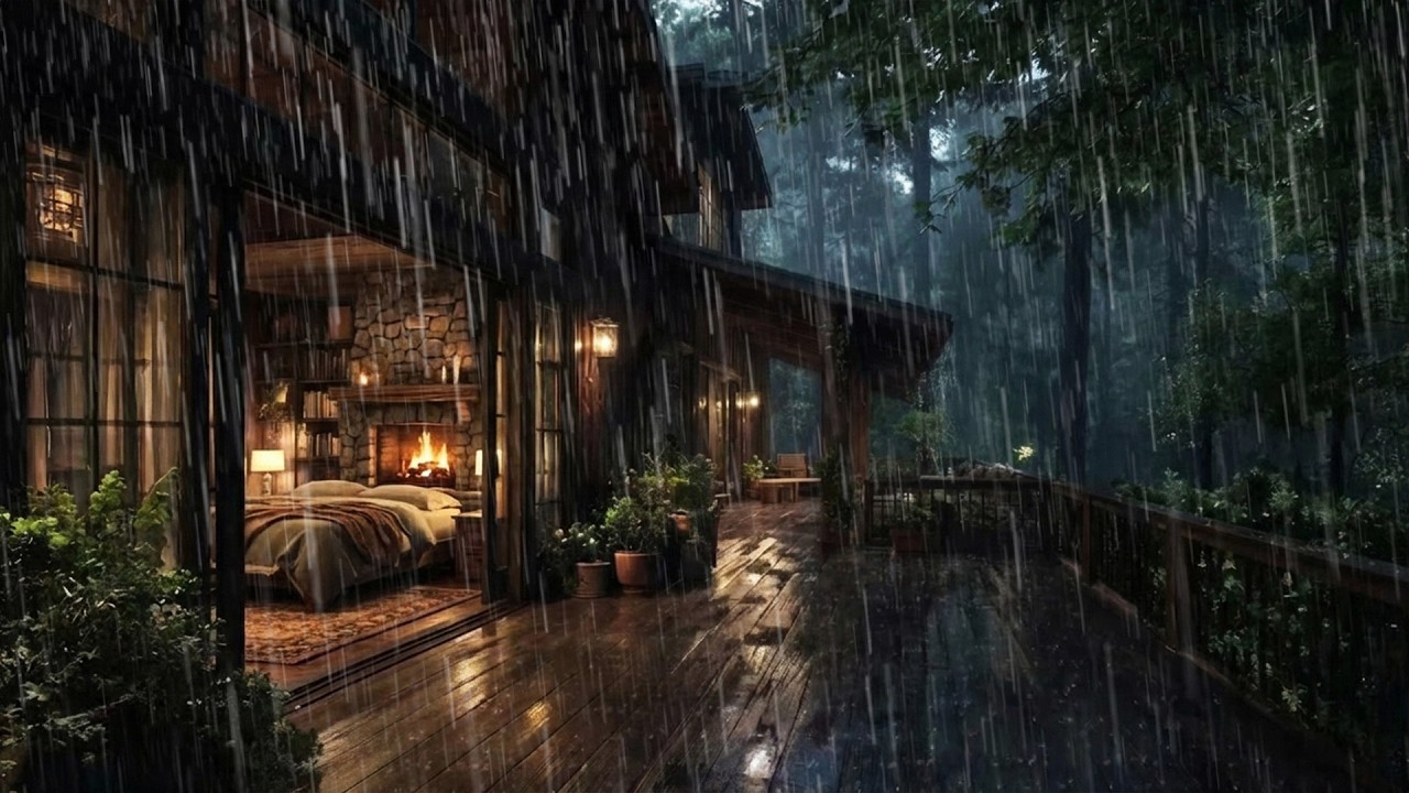Night Forest Rain Sounds for Deep Sleep | Calm Mind & Insomnia Relief