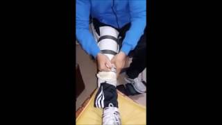 Aclaración y detalles de Férula casera para bloqueo de rodilla - YouTube