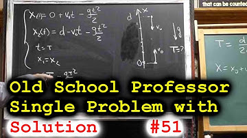 41. Mechanics, Kinematics. Two bodies free falling. Part 3/5. 220051 Physics tutor