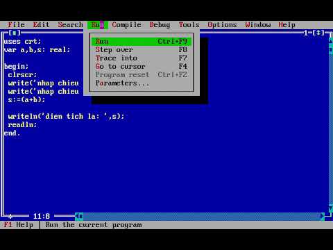 DOSBox 0 74, Cpu speed 2000 cycles, Frameskip 0, Program TURBO 9 16 ...