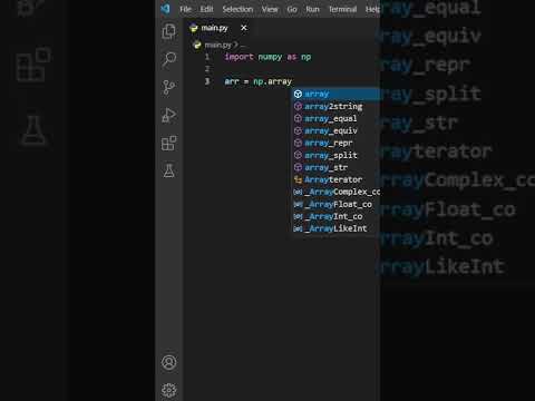 how to create arrays using NumPy in Python #shorts